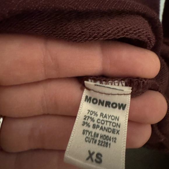 Monrow Revolve Supersoft Long Sleeve V Dress - Picture 3 of 8